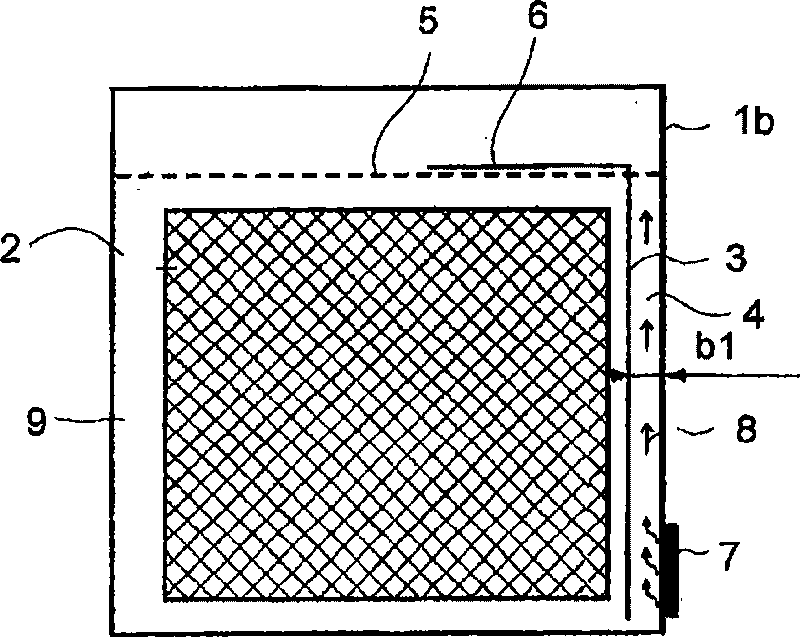 Liquid electrolyte battery with electrolyte mixing by convection current