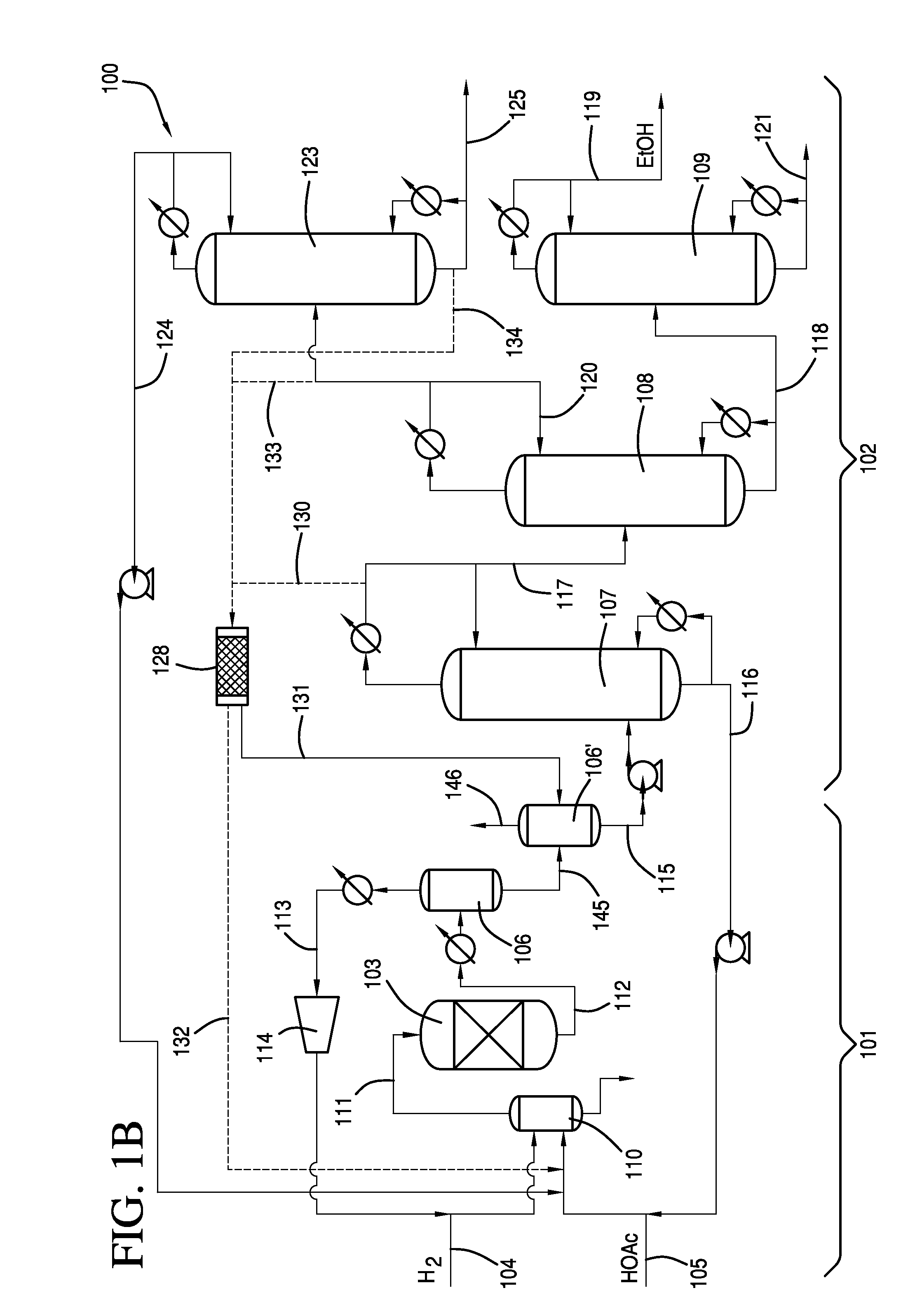 Hydrolysis of ethyl acetate in ethanol separation process