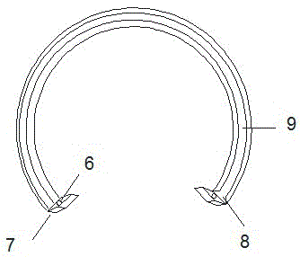 Simple supporting method for cylindrical concrete formwork