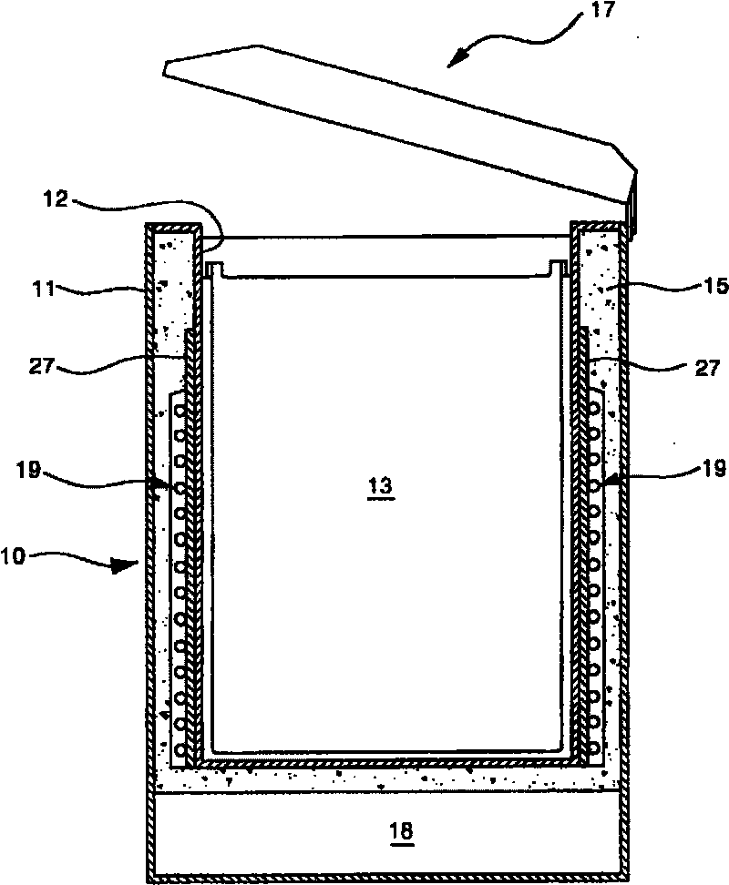 Thermal-insulating layer exhausting structure for refrigerator