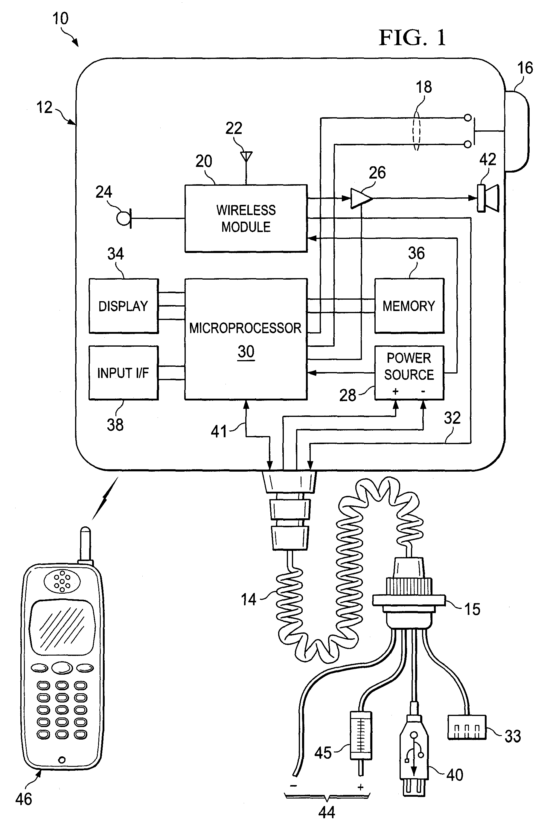 Marine communication device with wireless cellular telephone connectivity