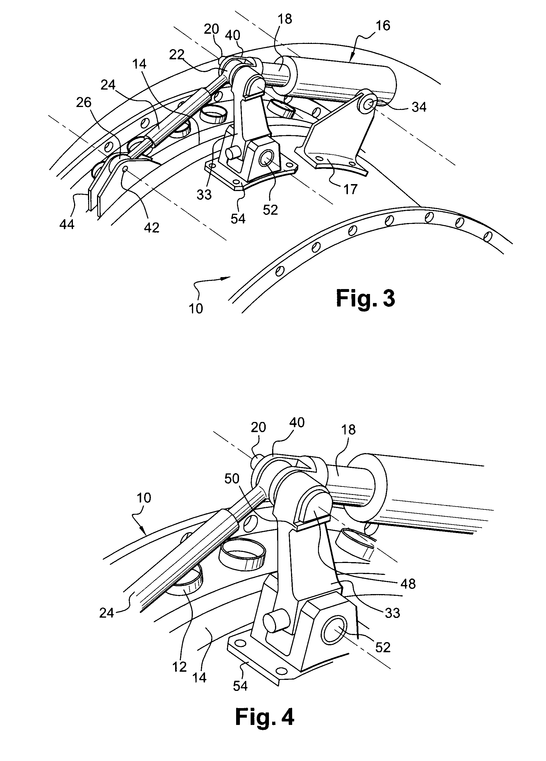 Control device of variable pitch vanes in a turbomachine