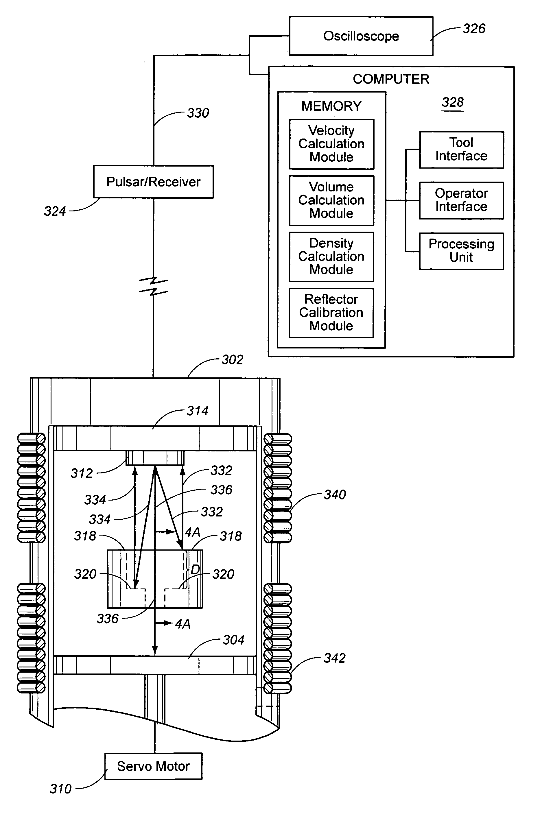 Apparatus and methods for acoustically determining fluid properties while sampling