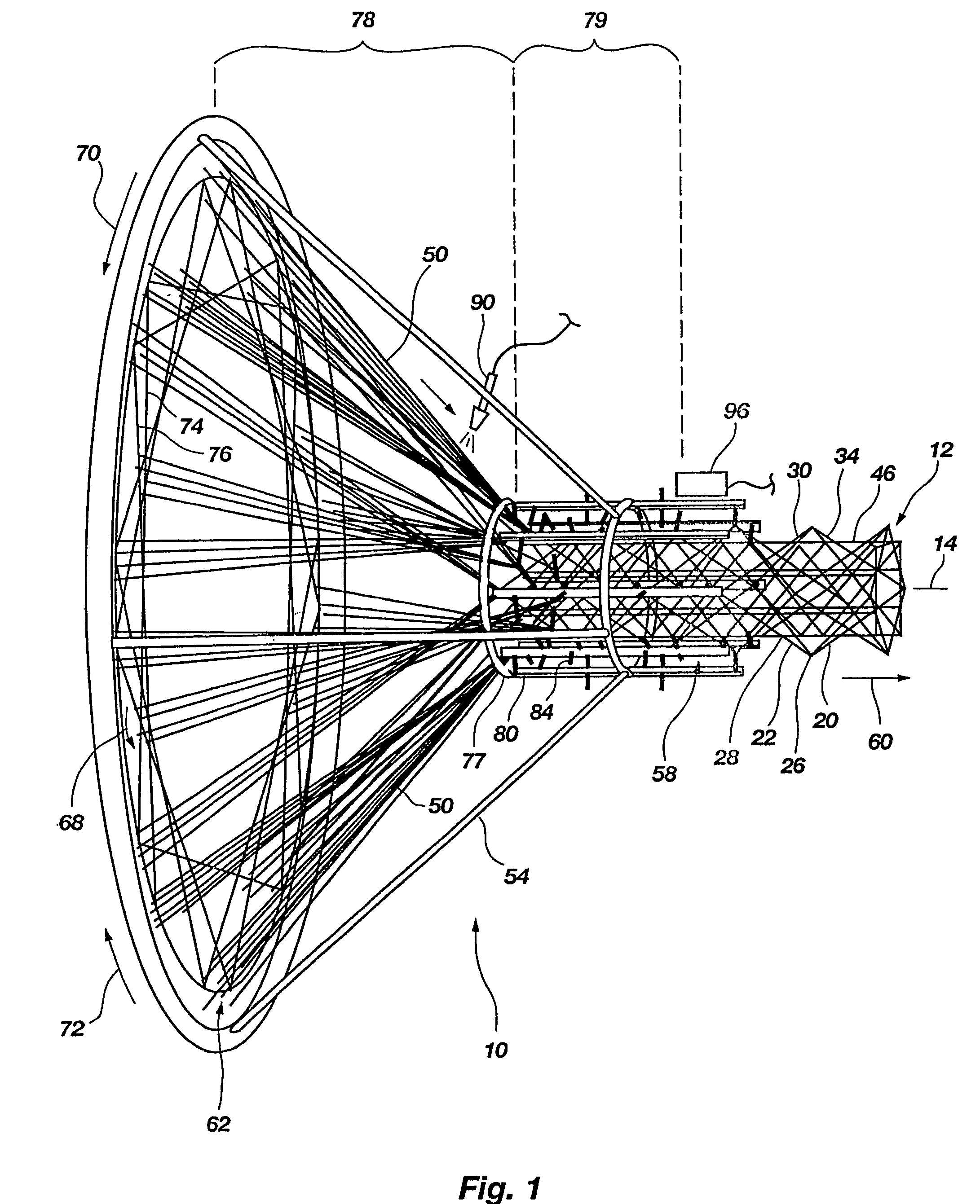 Complex composite structures and method and apparatus for fabricating same from continuous fibers