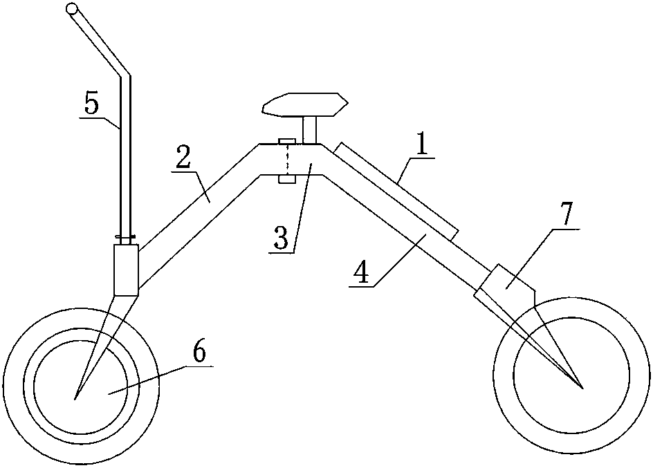 Foldable electric car