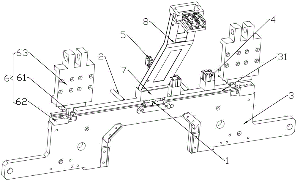 Mechanism for penetrating of handle sleeve through double clamping hands