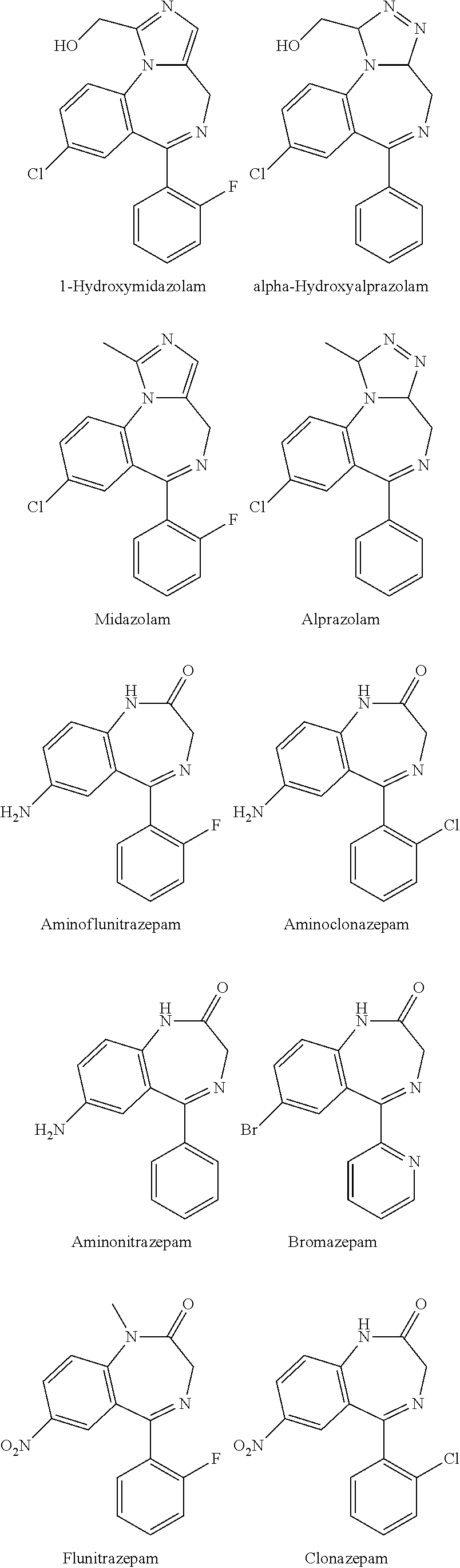 Test kit for the quantitative determination of narcotic drugs