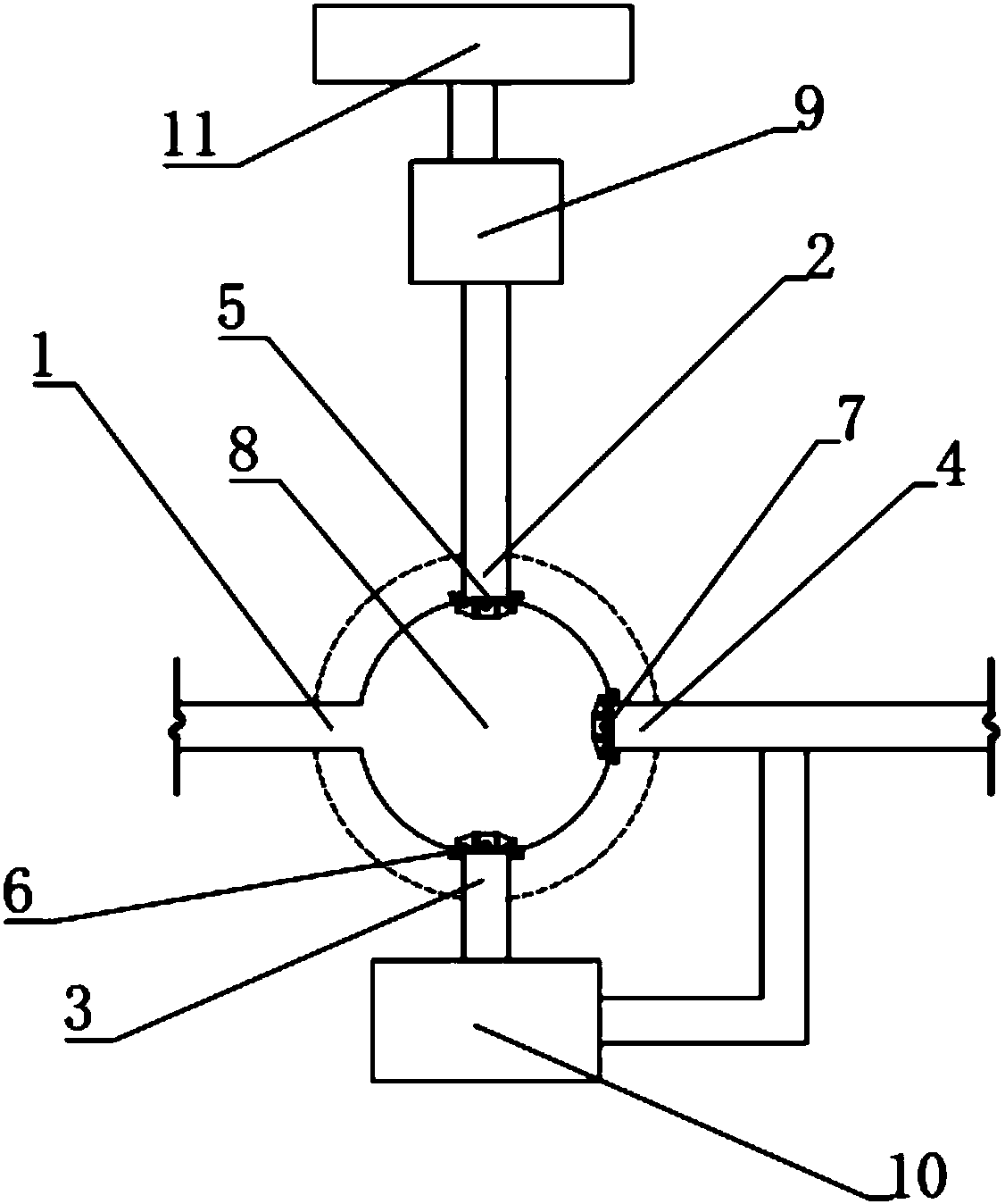 Drainage system with treatment facilities and drainage control method