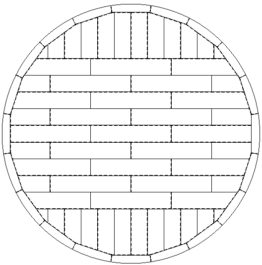 Welding method for bottom plate of large stainless steel tank under high-temperature environment