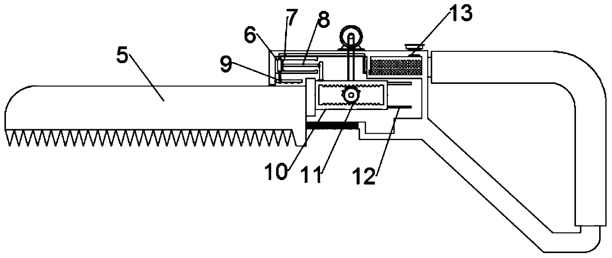 Handheld saw for garden maintenance