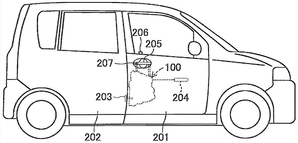 Vehicle door lock device