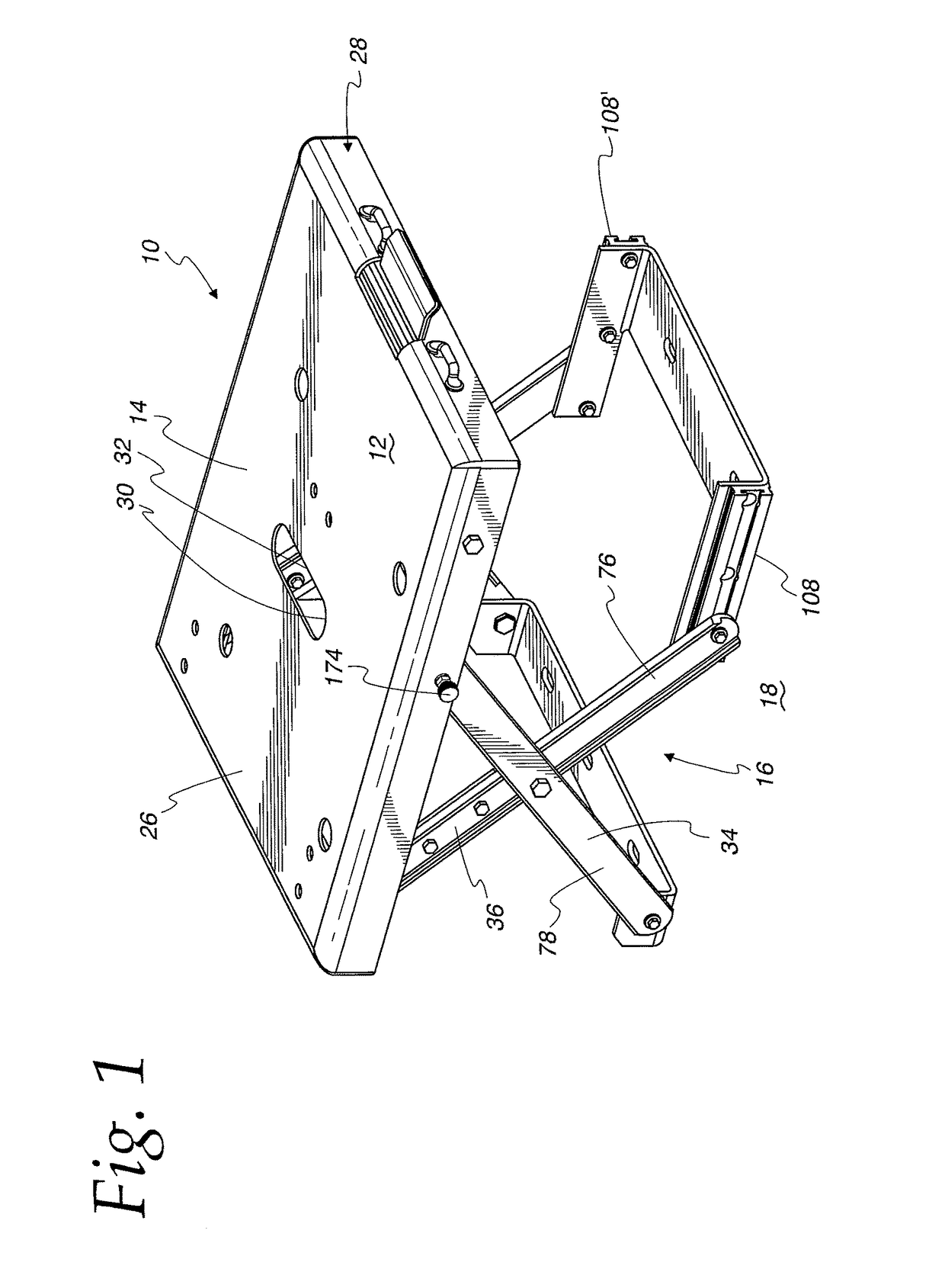 Variable height support