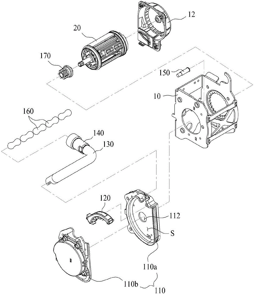 Pretensioner having fracture connection-type rack gear