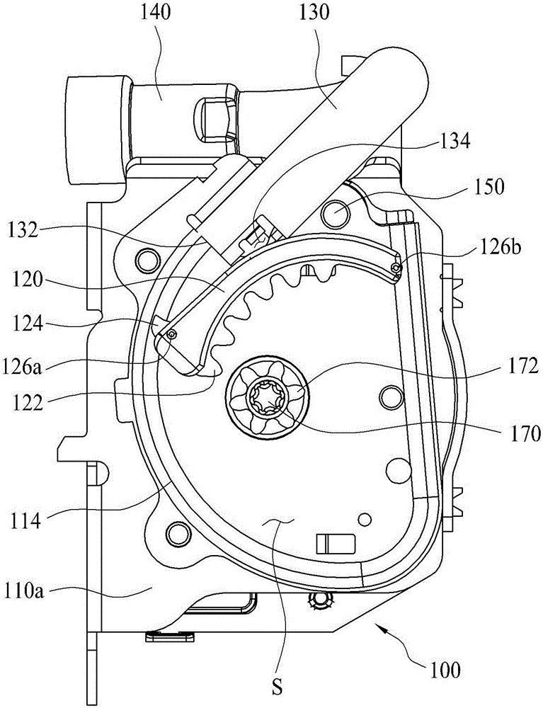 Pretensioner having fracture connection-type rack gear