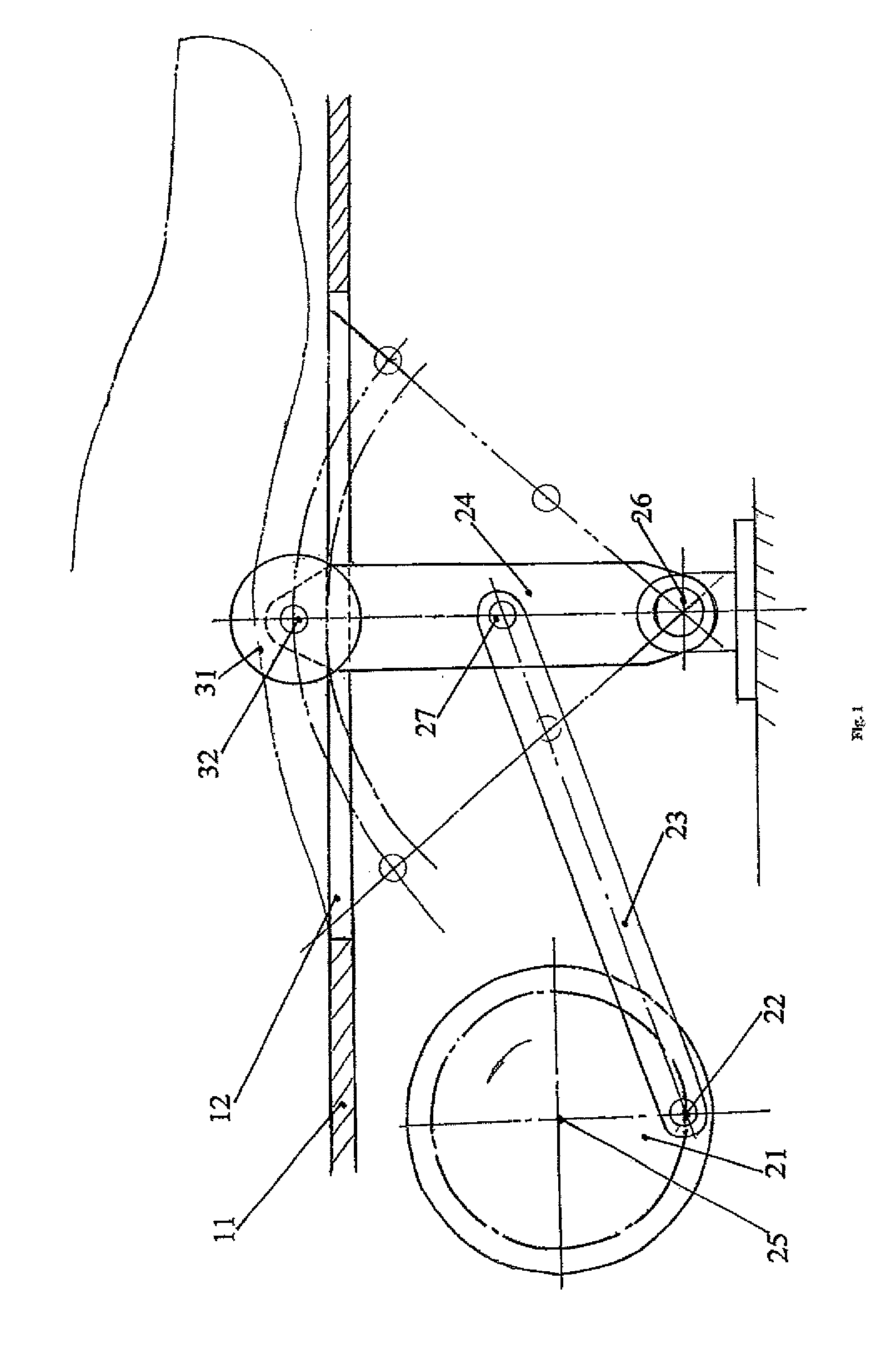 Foot reciprocating massaging device