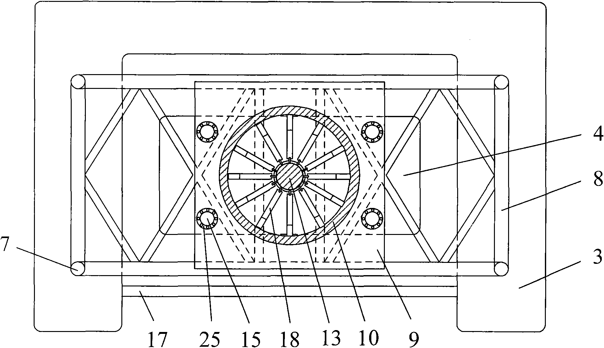 Wave power piezoelectric generating device