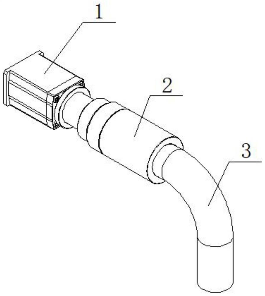 Hollow air suction rotary type tool adjuster