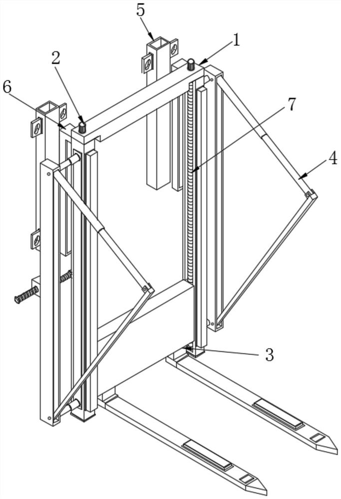 Light-weight front forklift assembly