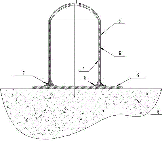 Preparation method of bamboo winding composite vertical storage tank