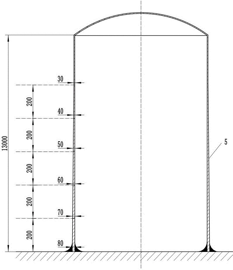 Preparation method of bamboo winding composite vertical storage tank