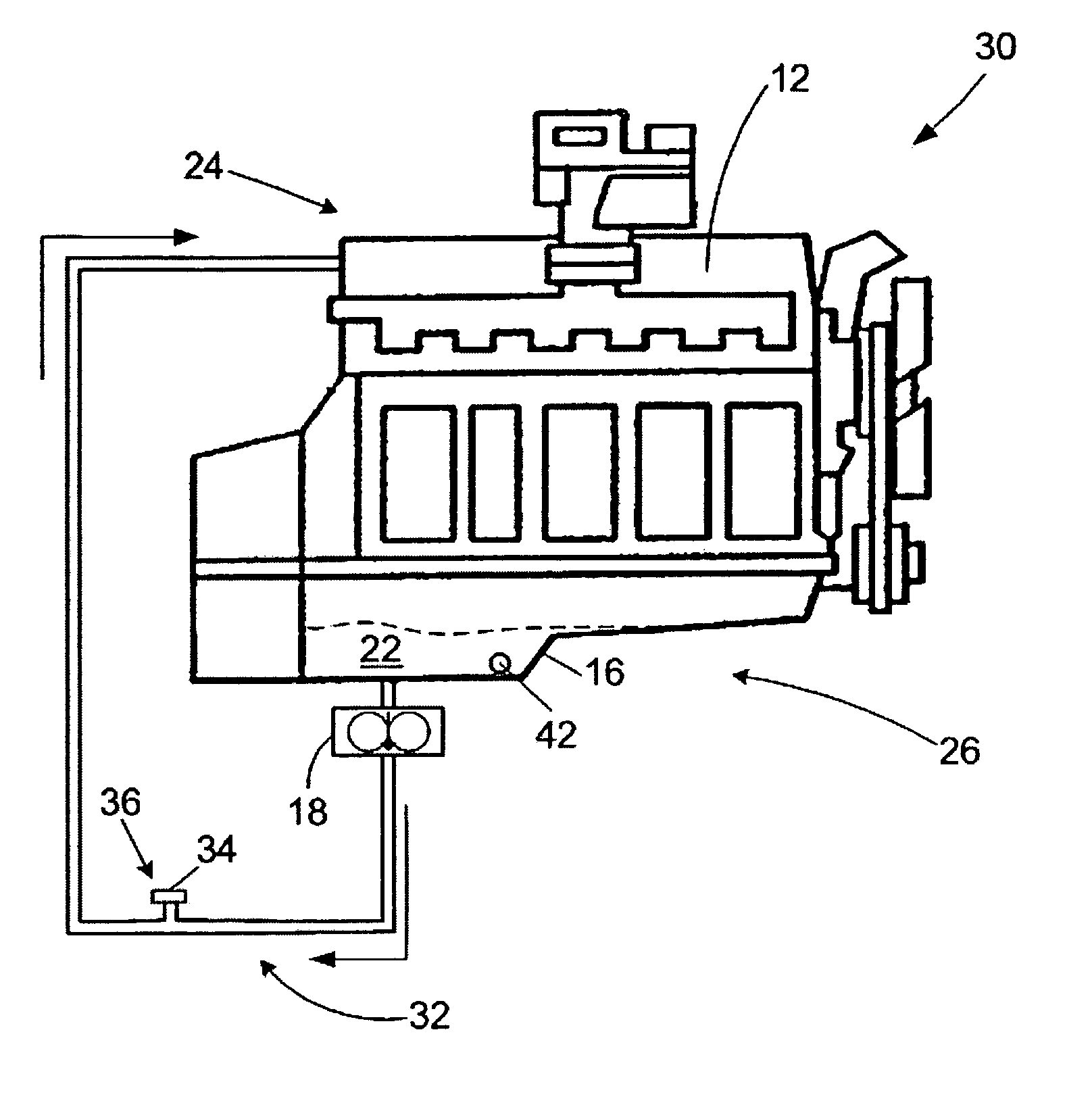 Filterless crankcase lubrication system for a vehicle