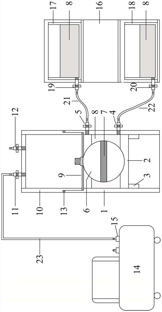 Saturation device for spherical static sounding probe and saturation method