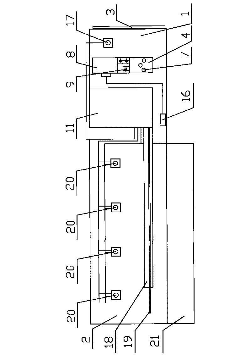 Fixed-length line automatic feeding and cutting device