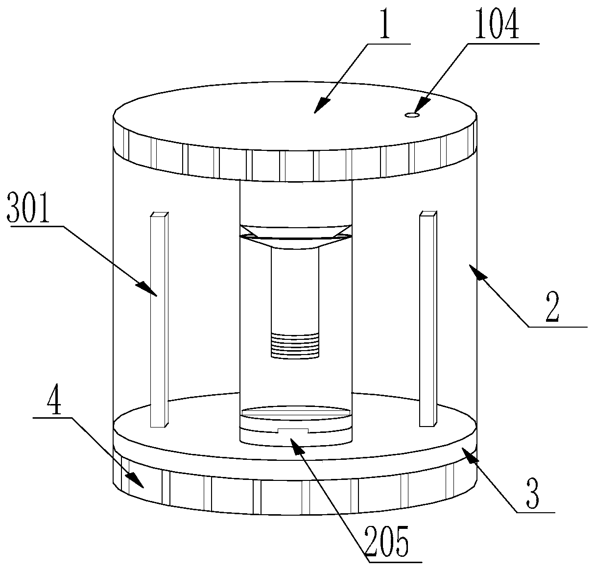 Excrement sample collection and detection integrated visual inspection device and use method thereof