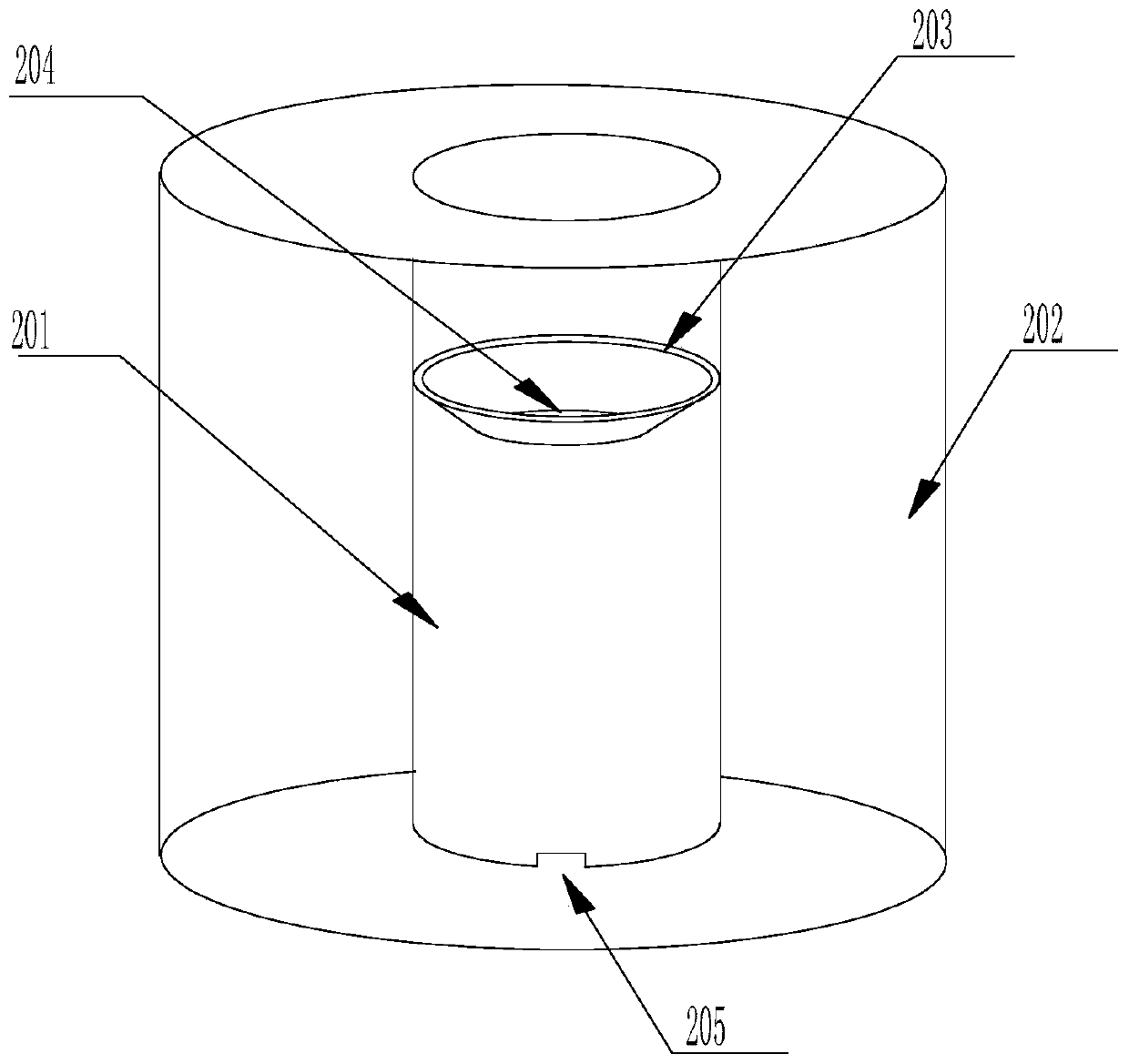 Excrement sample collection and detection integrated visual inspection device and use method thereof