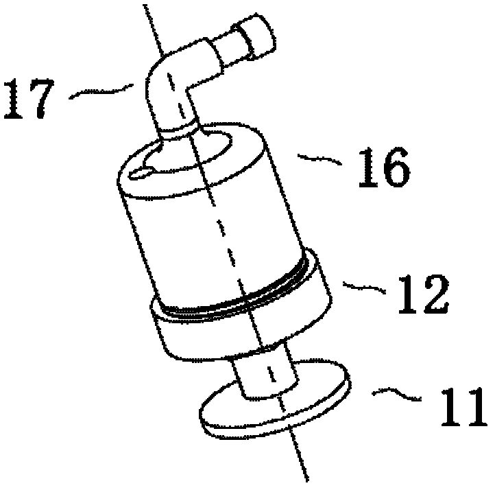 Method and device for composite vibration grinding based on ultrasonic high frequency and pneumatic low frequency