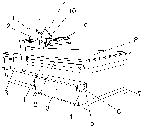 Novel woodworking engraving machine