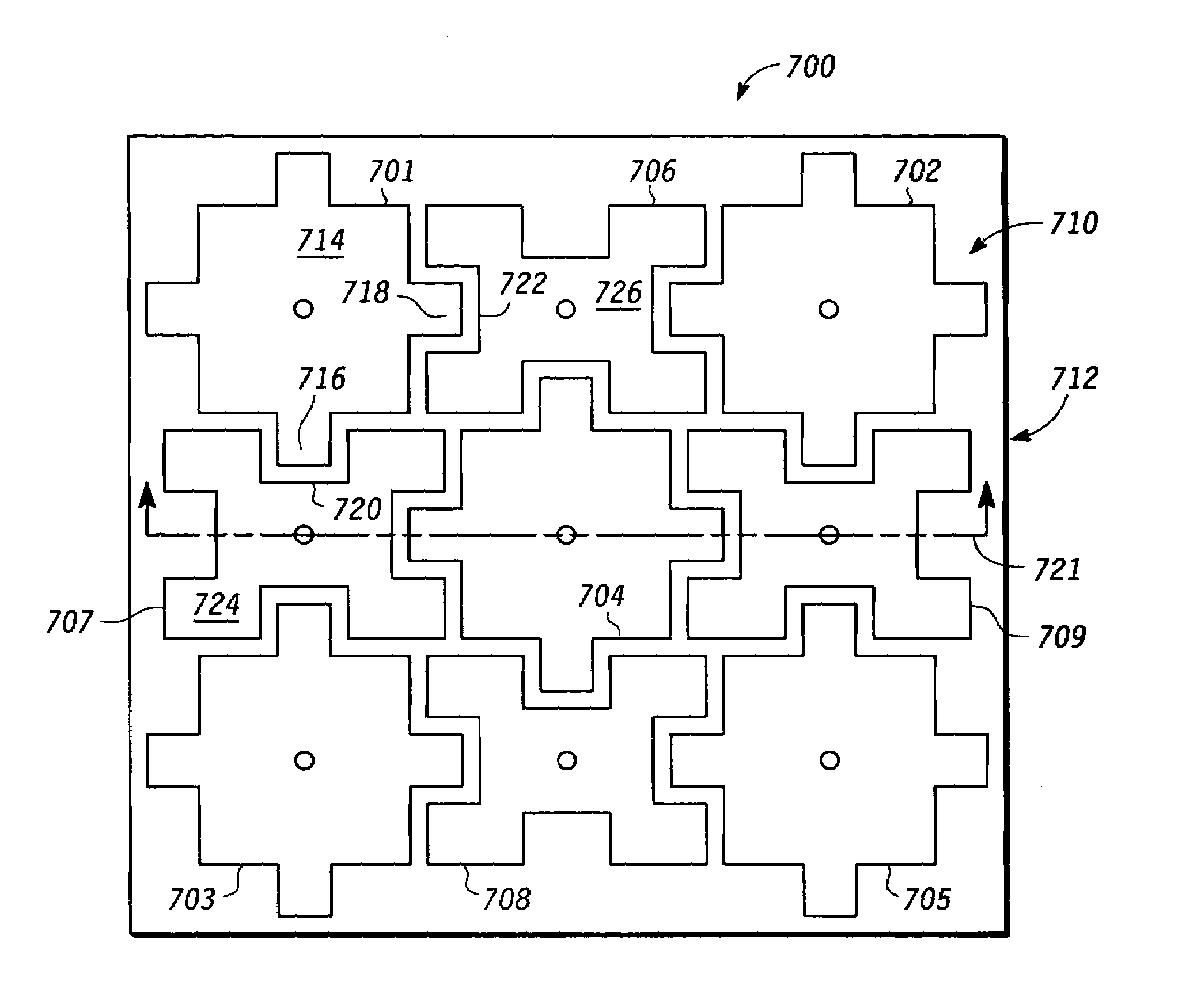 Frequency selective high impedance surface