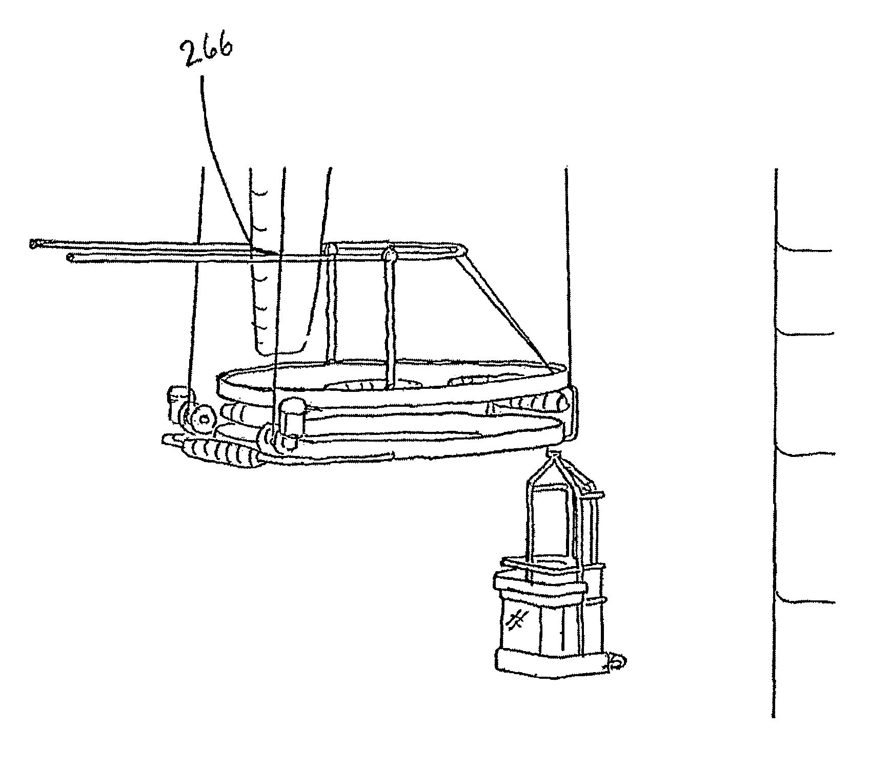 Device for enabling access to a structure above ground level