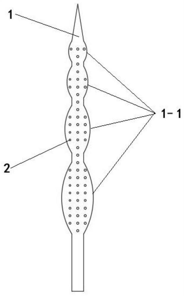 Puncture perfusion needle, perfusion part and tumor radiofrequency ablation electrode head