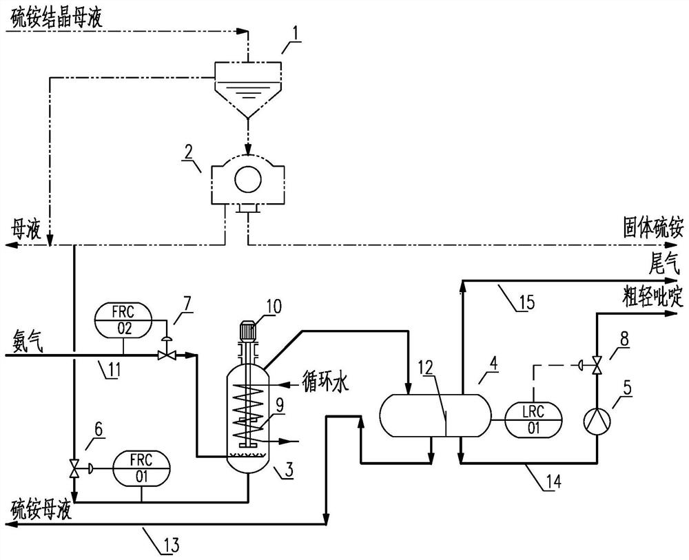 System and process for removing crude and light pyridine