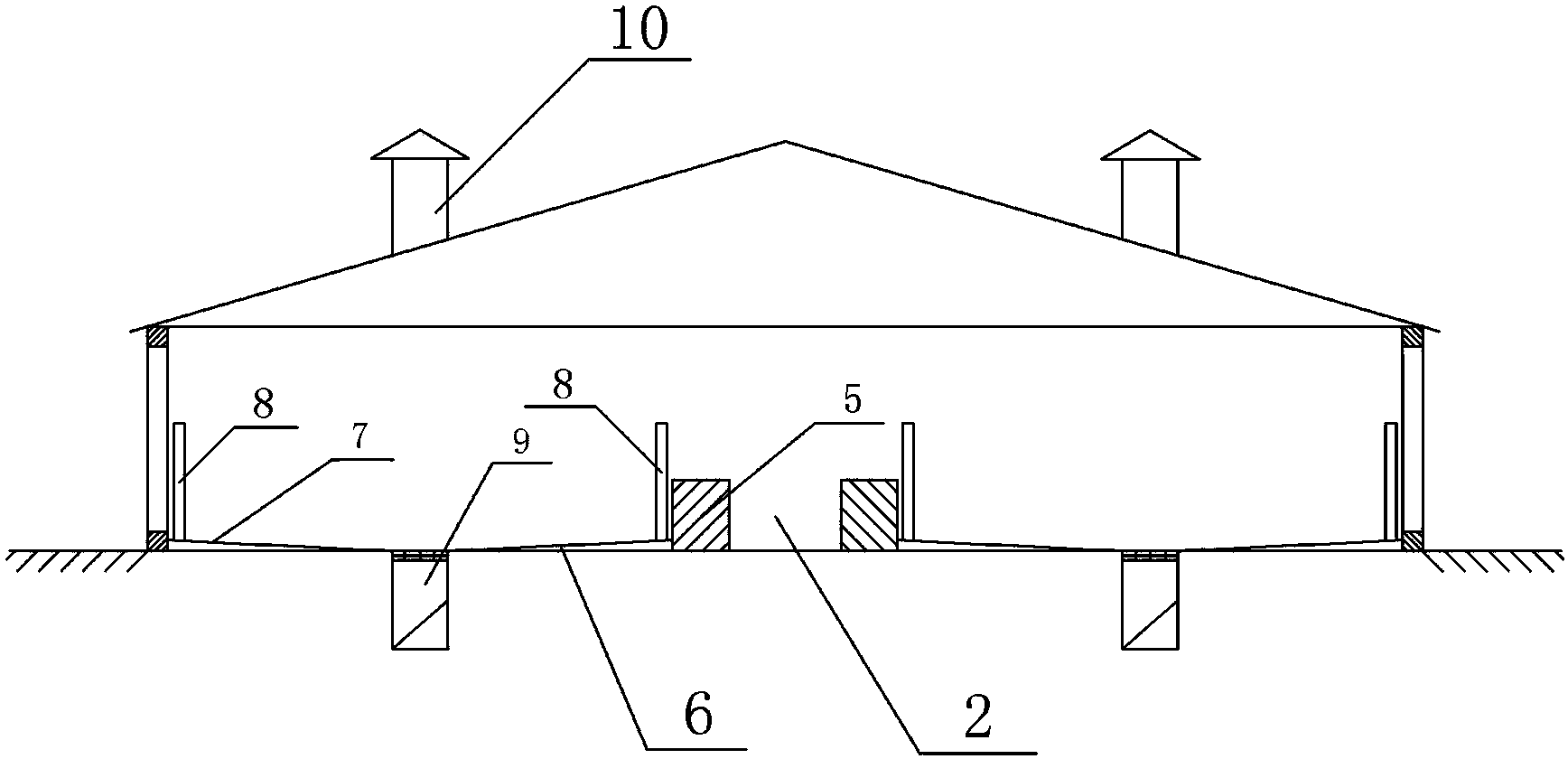 Healthy cattle farm and cattle raising method