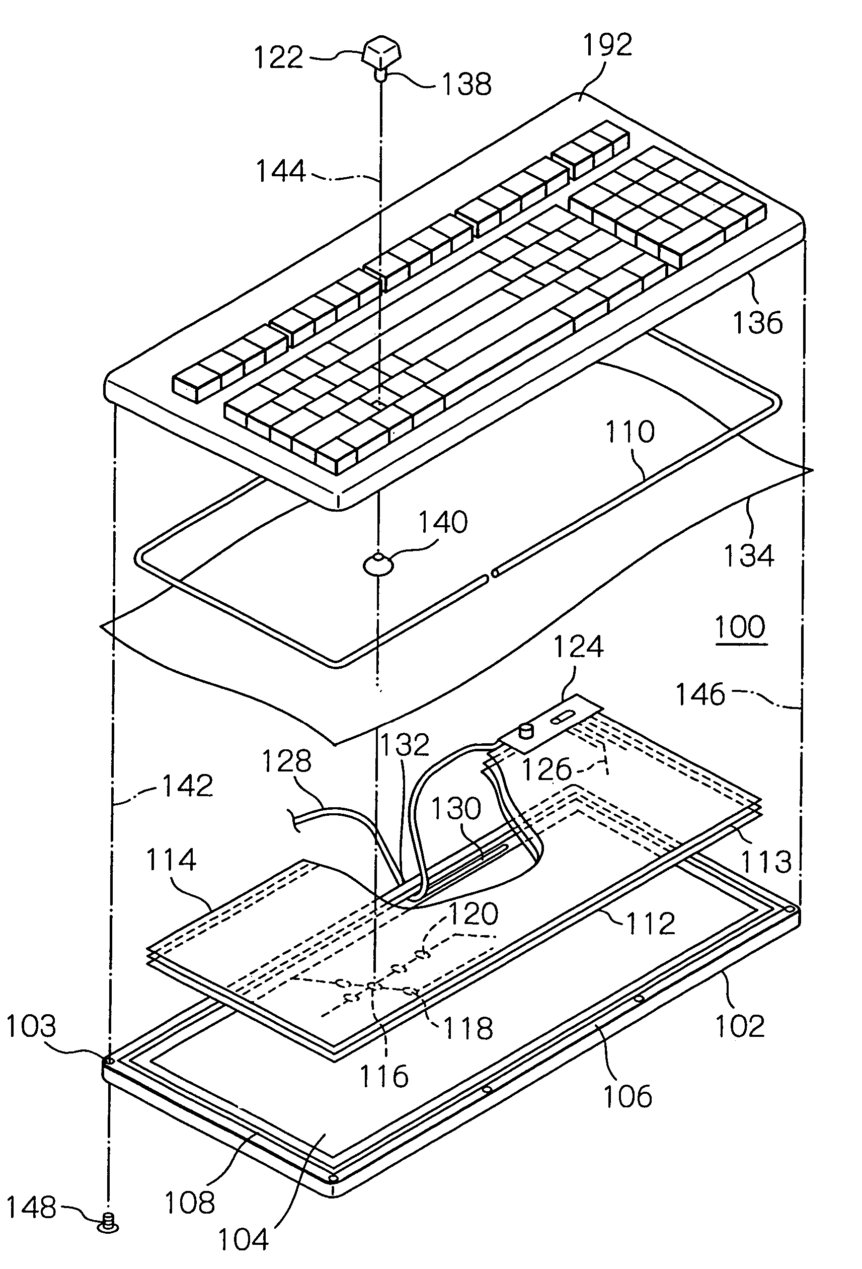 Waterproof keyboard