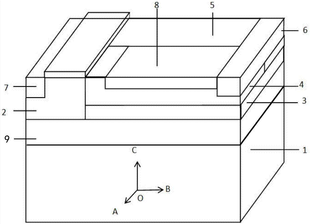 P-type buried layer covered superjunction lateral double diffused metal oxide semiconductor field effect transistor