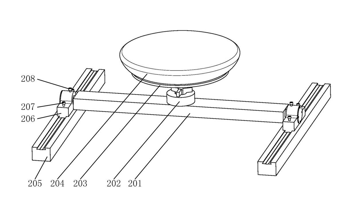 Airbag head hammer falling static testing device