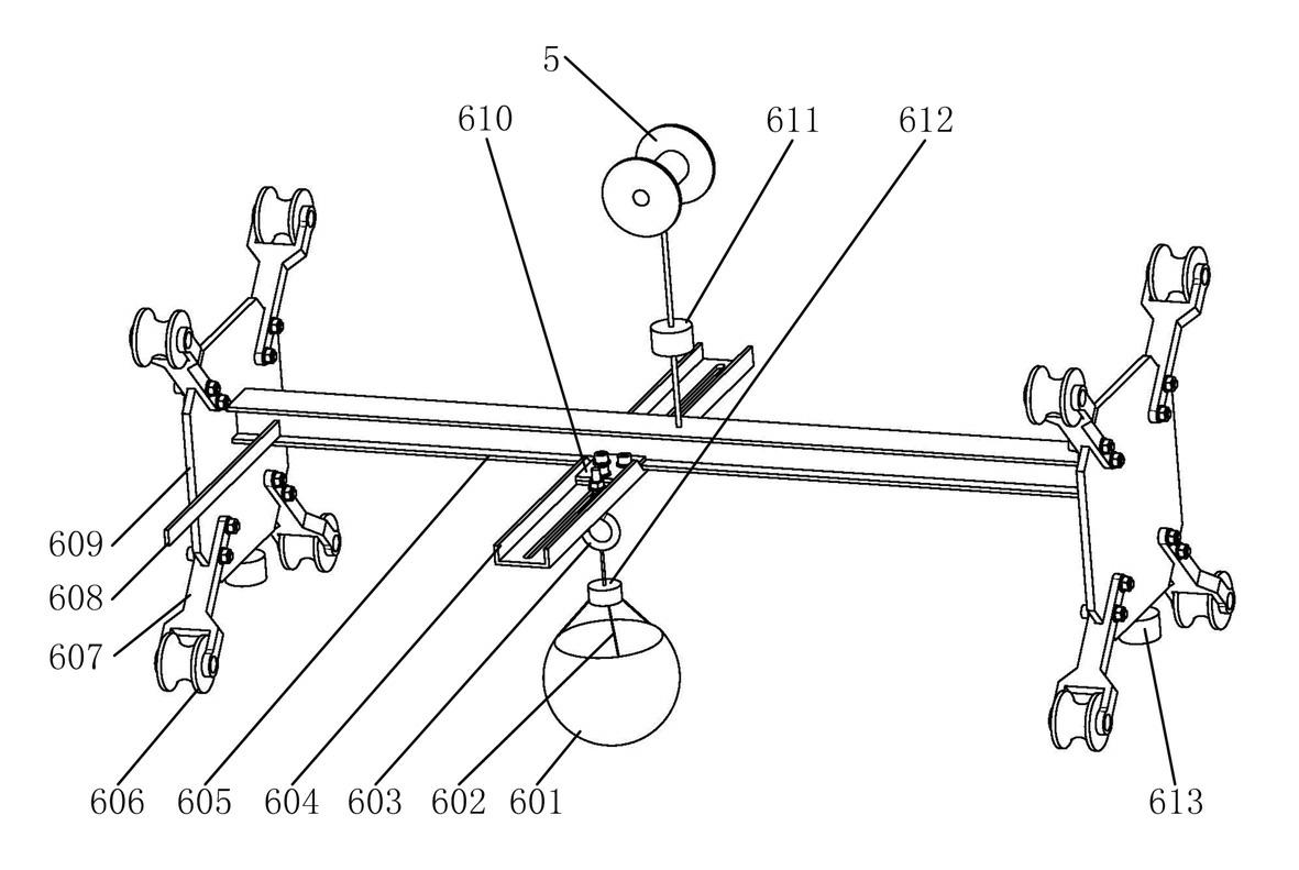 Airbag head hammer falling static testing device