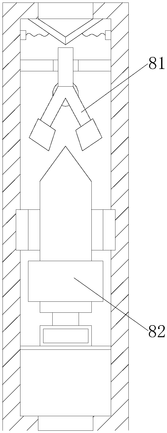 Neodymium-iron-boron rotary hydrogen decrepitation furnace utilizing thermal expansion and cold contraction for pressurizing and sealing