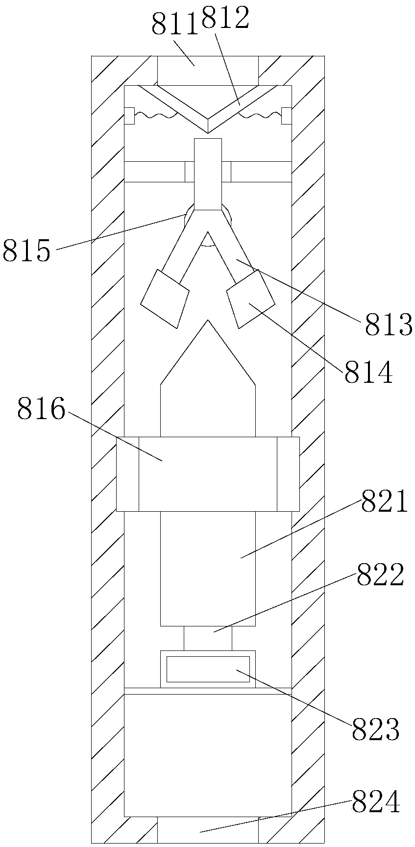 Neodymium-iron-boron rotary hydrogen decrepitation furnace utilizing thermal expansion and cold contraction for pressurizing and sealing