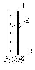 Built-in rope net rammed earth wall body and construction method thereof