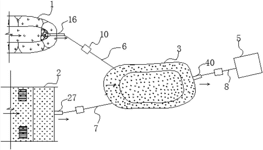 Residential district sponge urban facility system