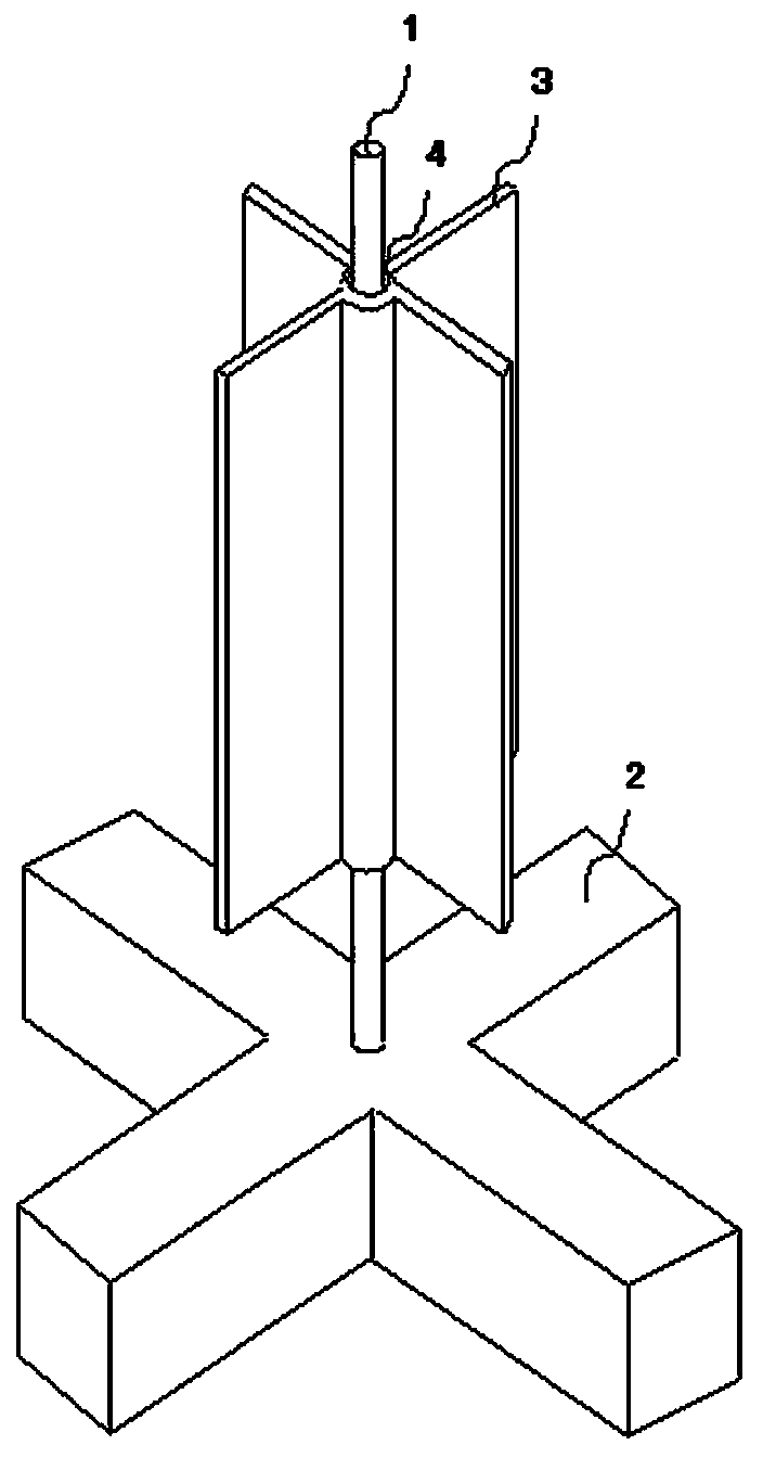 Composite desulfurization blender of double-blade molten iron