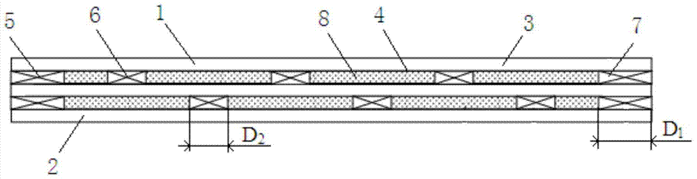 A hollow cross-laminated wood load-bearing board