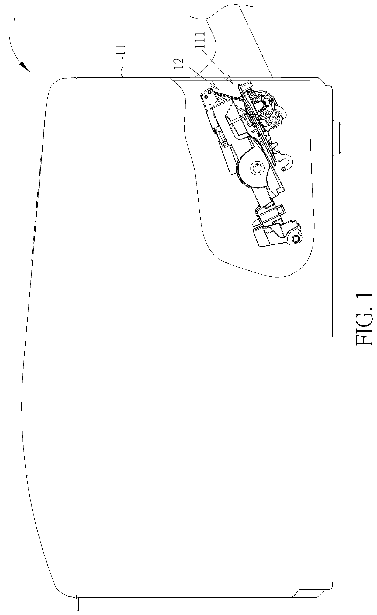 Image forming device and medium detecting mechanism thereof