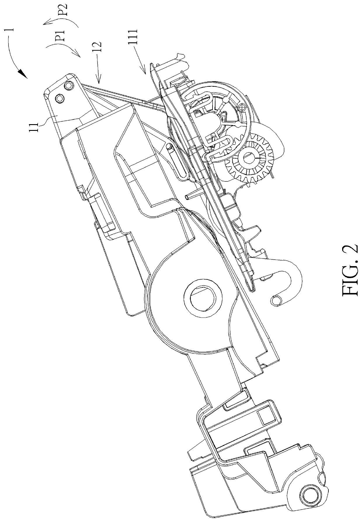 Image forming device and medium detecting mechanism thereof