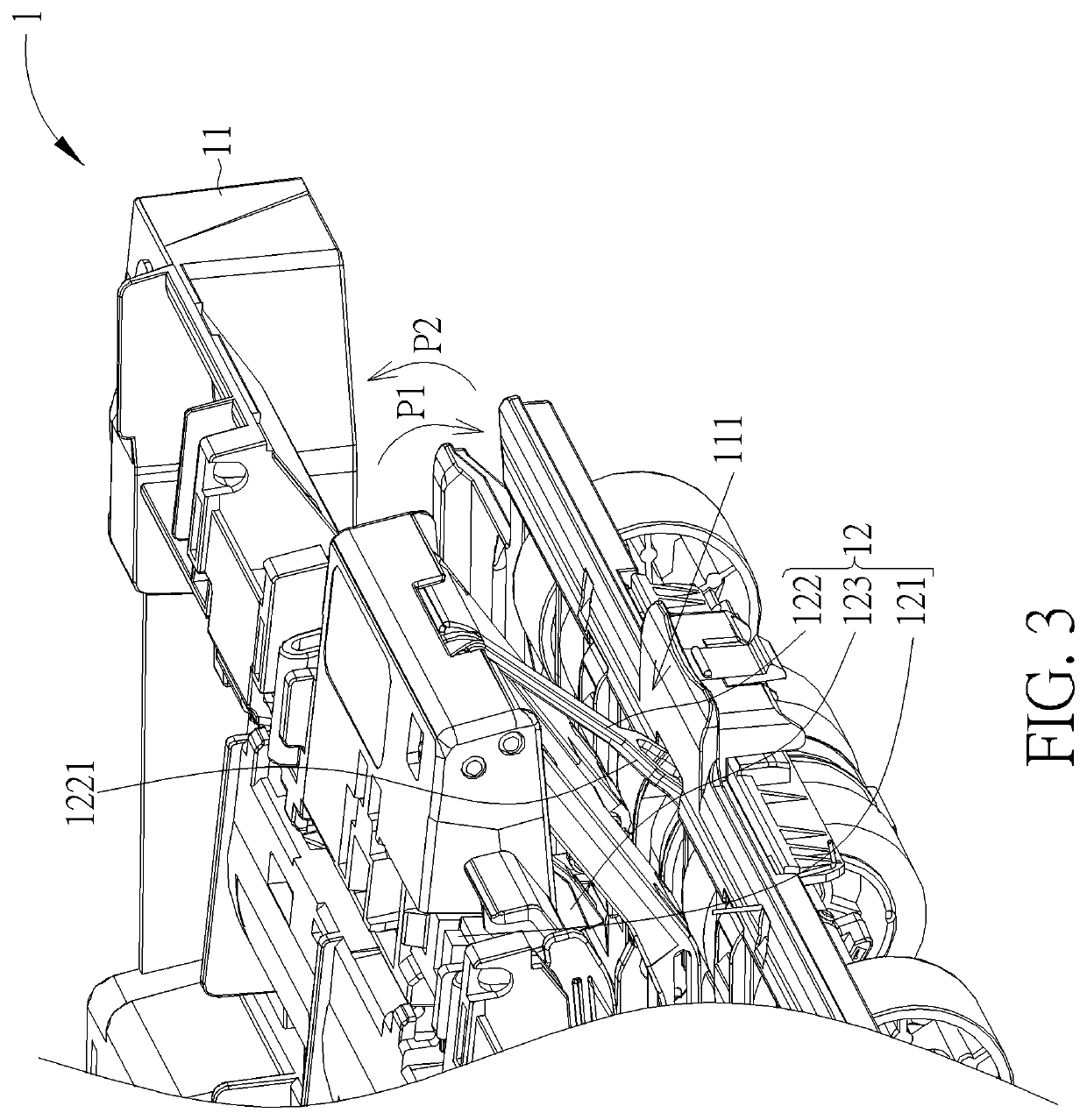 Image forming device and medium detecting mechanism thereof