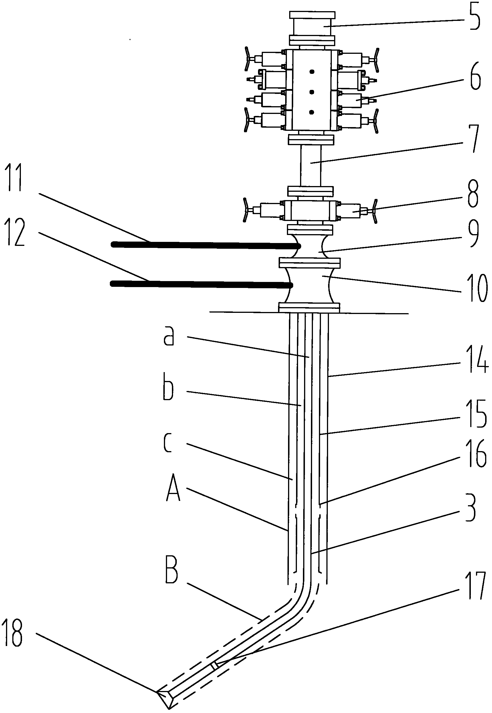 Well drilling method of through tubing of gas lift under-balanced coiled tubing